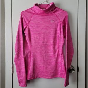 Under Armour pink gold gear long sleeve shirt